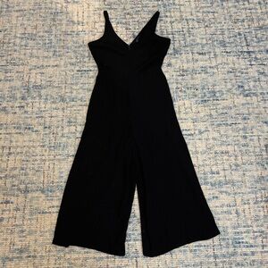 Forever 21 Black V-Neck Jumpsuit
